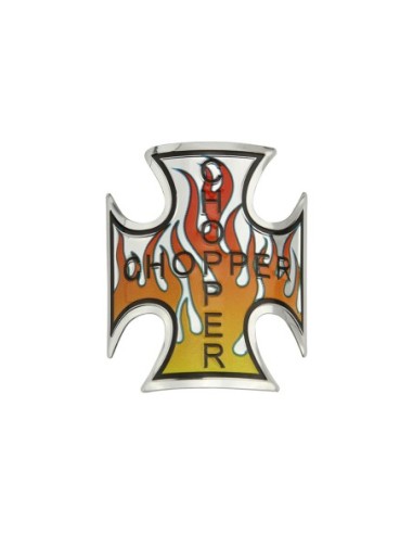 Iron Cross Name Plate W/Flame.